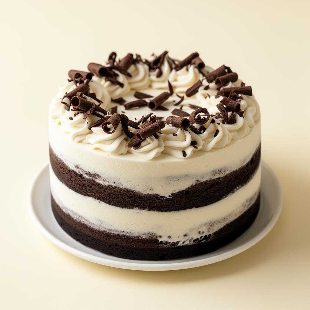 Torta gelato Black & White