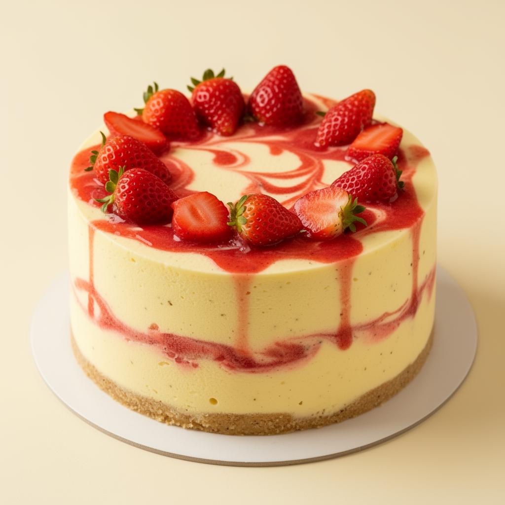 Torta gelato Crema & Fragola